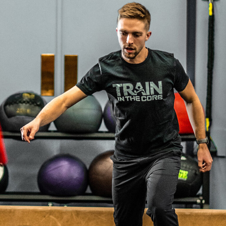 Coach Ryan Carter in the In The Core Athlete gym